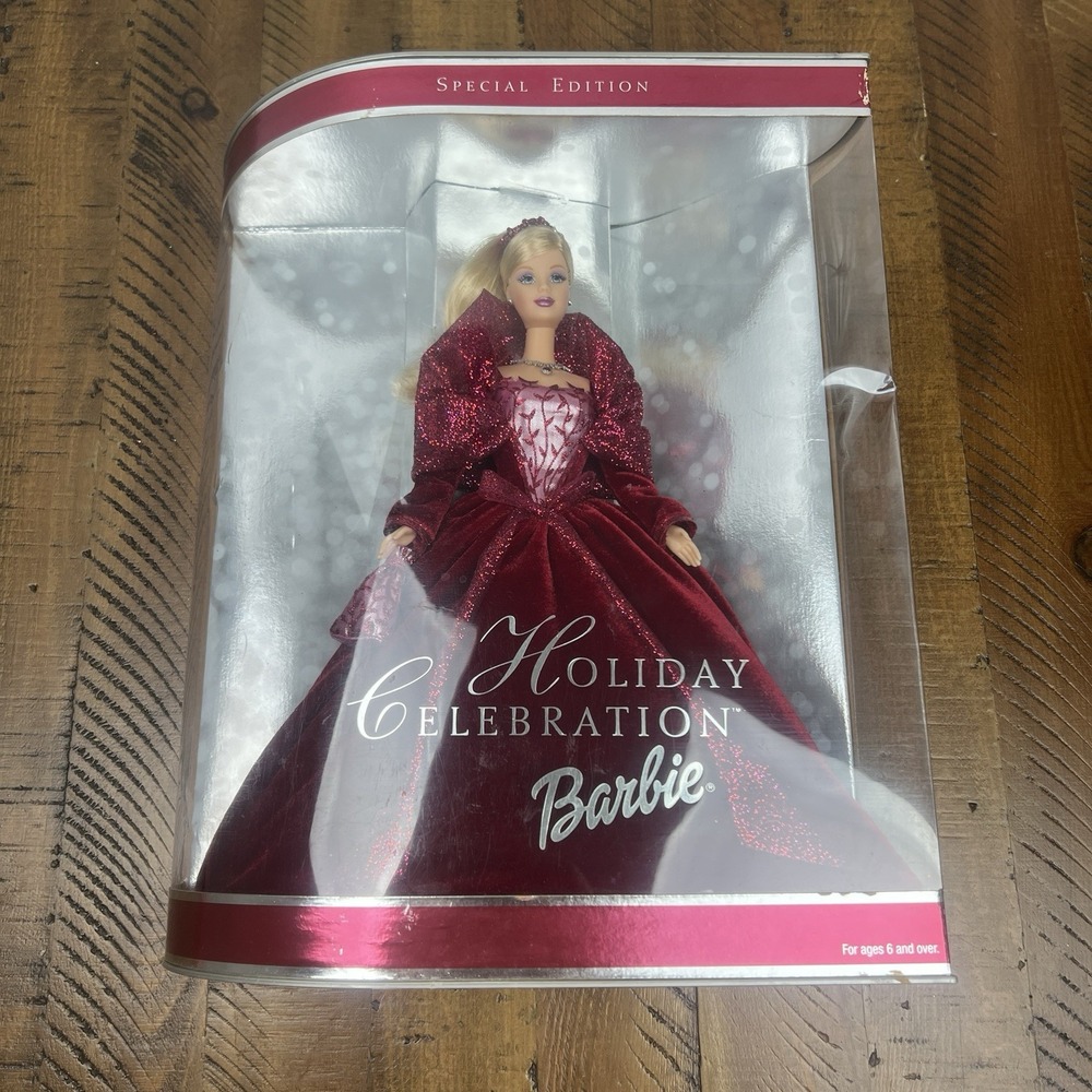 NIB Barbie 2002 Holiday Celebration Doll Special Edition Mattel